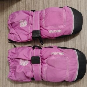 Kids Hestra waterproof ski winter gloves mitten